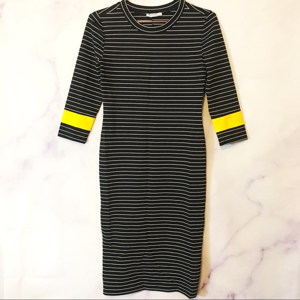 Zara Striped Midi Dress